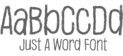 JUSTAWORD FONT E